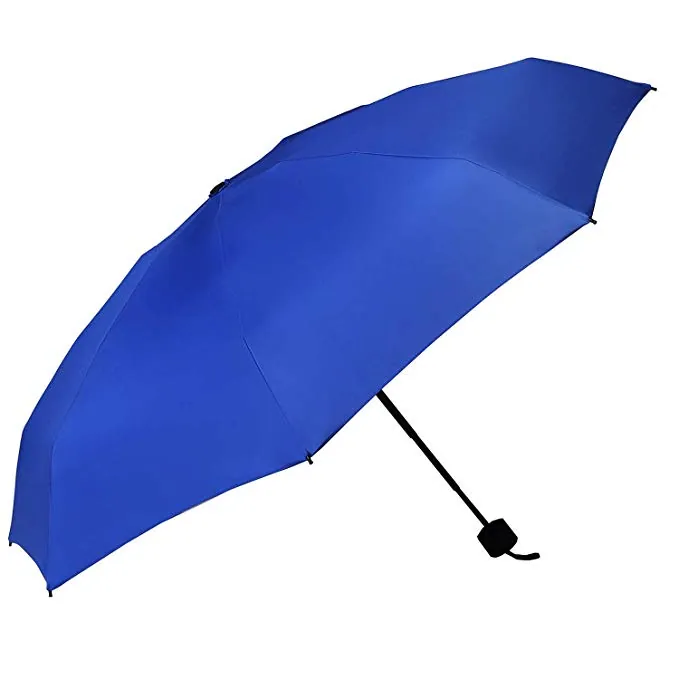 Top popular mini manual open windproof sunproof 3 folding umbrella,第 1 张图片
