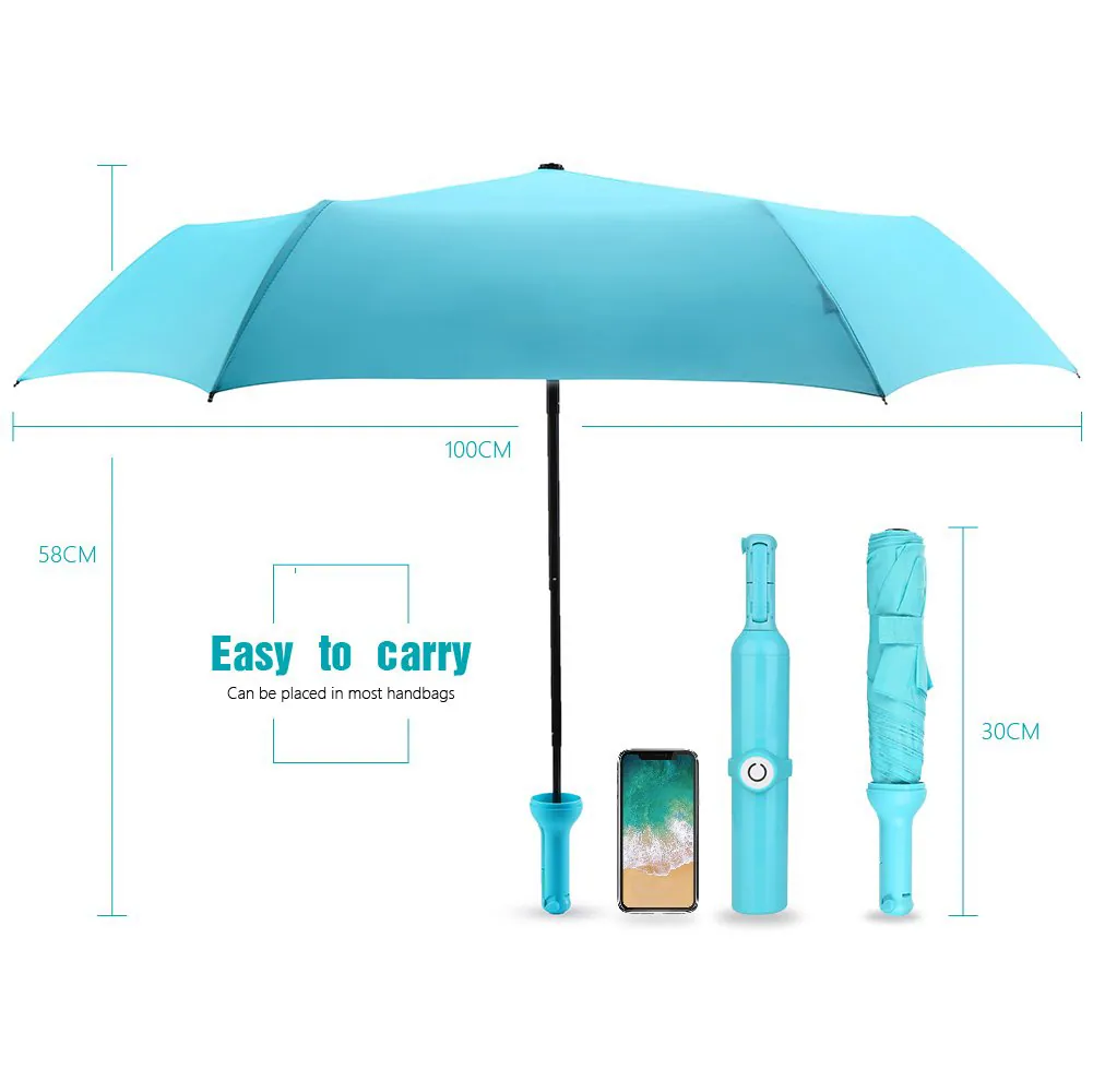 New Inventions Selfie Stick Smart Bluetooth Portable Bottle Travel Umbrella for iPhone, Android and More, detail 1