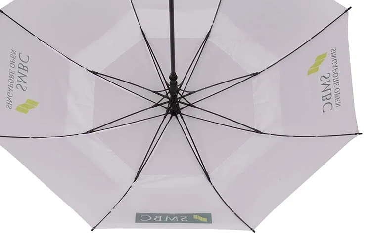 Strong High Quality Windproof Fiberglass Frame Golf Chinese factory Umbrella, detail 4