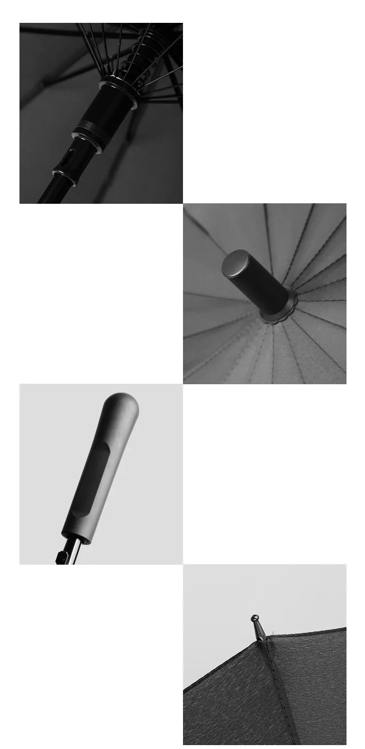 Lotus 2022 16 Ribs Straight Golf Waterproof Auto Open Large Umbrella، صورة تفصيلية 3