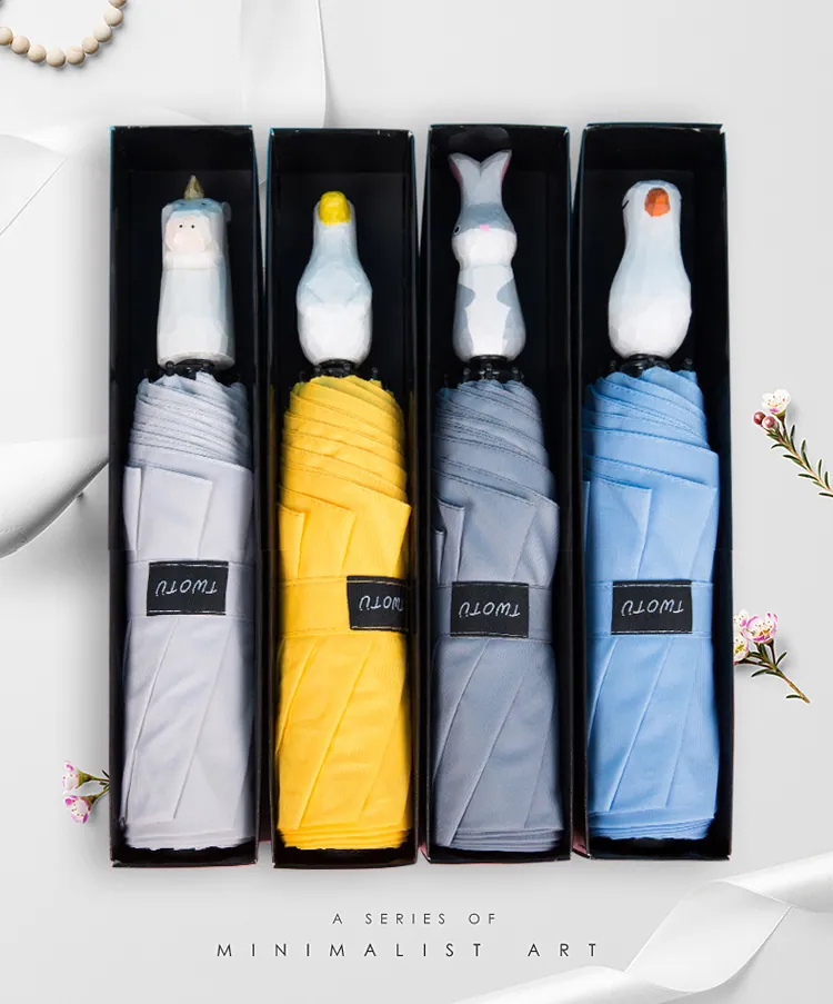 3 Folding Umbrella with Special Handle، صورة تفصيلية 2