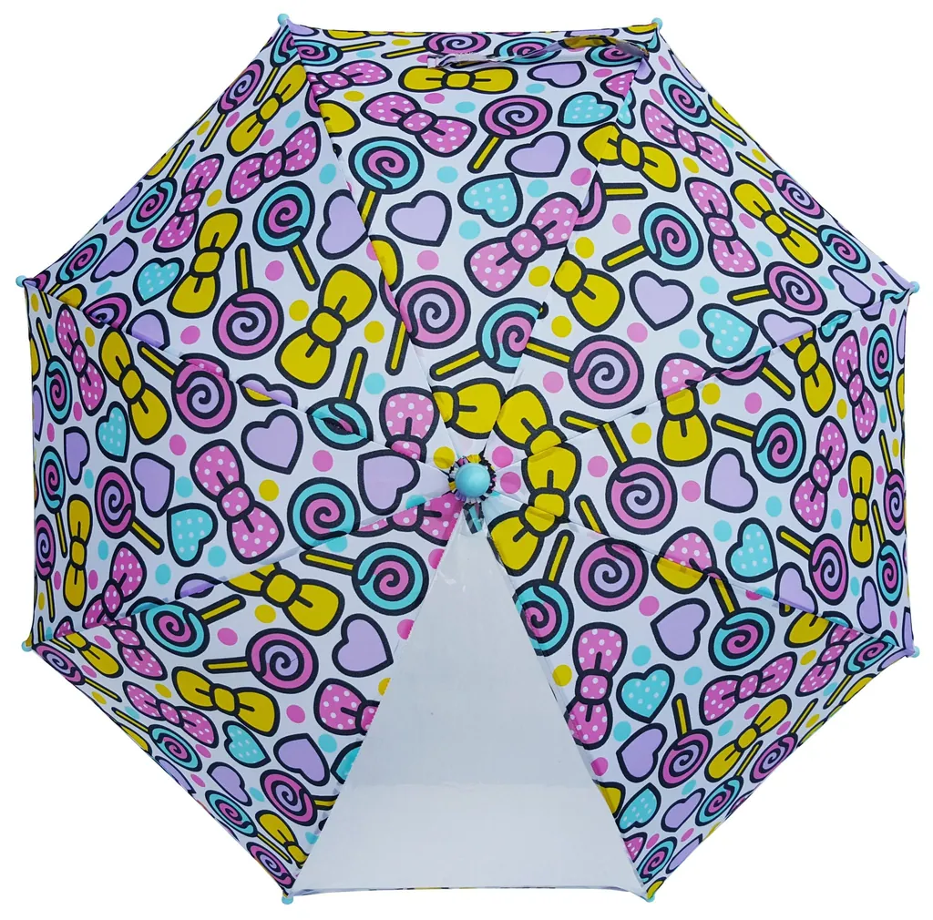 19Inch Color Full Start Print Customized Design Kids Umbrella With POE Panel، صورة تفصيلية 3