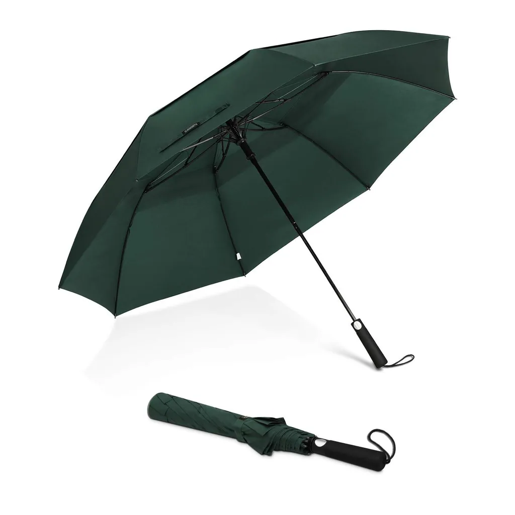 Wholesale Auto Open Strong Windproof Wind Resistant 2 Fold Vented Umbrella,细节图 1