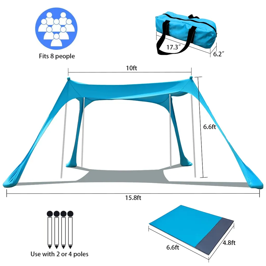 Custom Design Printed Beach Sunshade، صورة تفصيلية 2