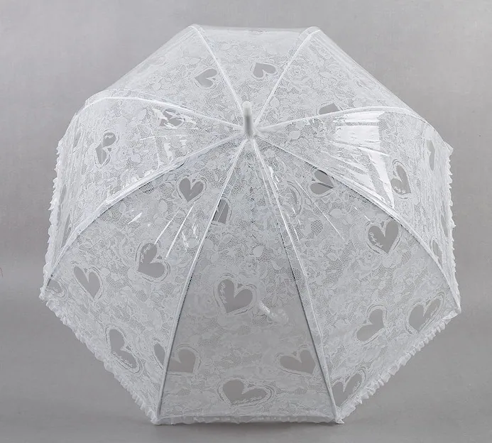 Hot Sales White Lace Wedding Umbrella Handmade Umbrellas For Wedding Bridesmaid Decoration Umbrella, detail 3