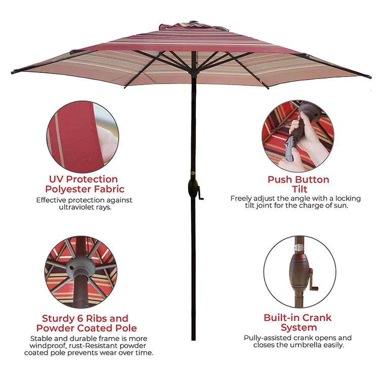 Custom Design Sun Garden Umbrella，细节图 2