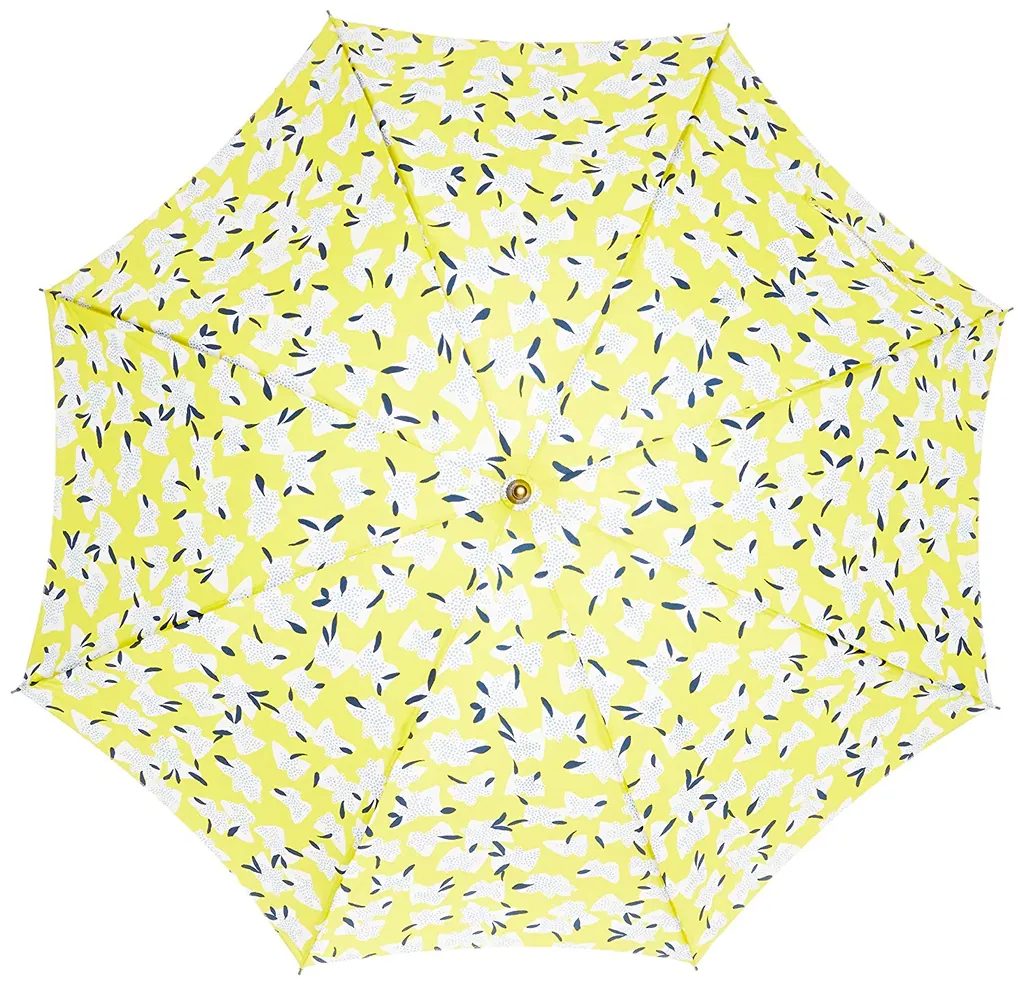 23Inch*8k Flower Print Waterproof Windproof Frame Wooden Shaft Lady Umbrella, detail 6