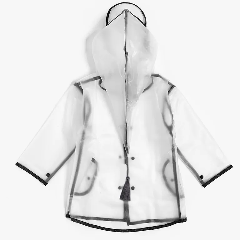 custom made waterproof TPU fabrics womens rain jacket,hiking handbag compostable yellow raincoat rain poncho,细节图 6
