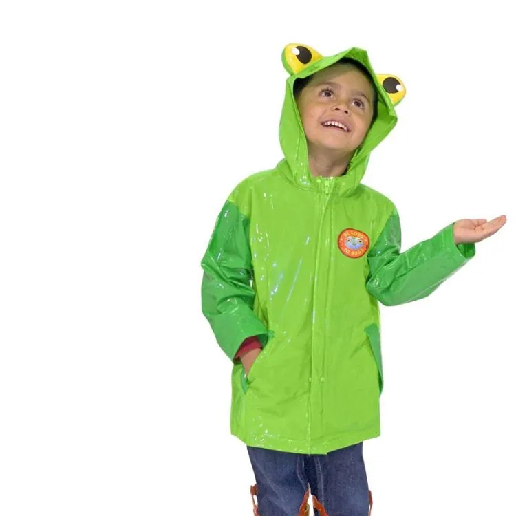 Wholesale high quality new design Transparent Kids Safety Rainbow point Raincoat، صورة تفصيلية 4