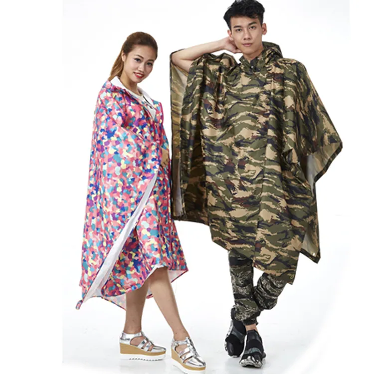 Wholesale high quality new fashion Waterproof Outdoor Fashion Printing Full Body Light Raincoats Star printing Colorful Poncho, Detail 4