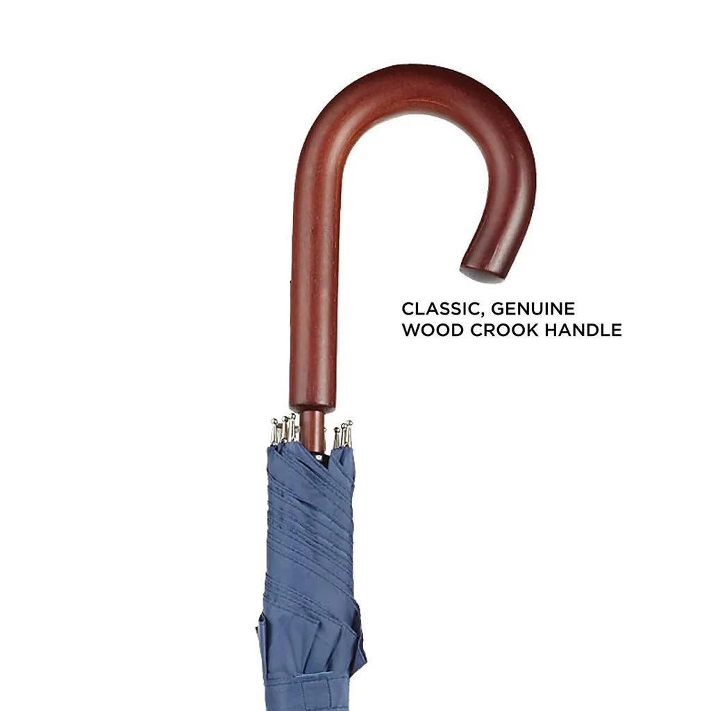 Chinese Factory Wholesale Auto Open Wooden Handle Convenient J Stick Umbrella, detail 4