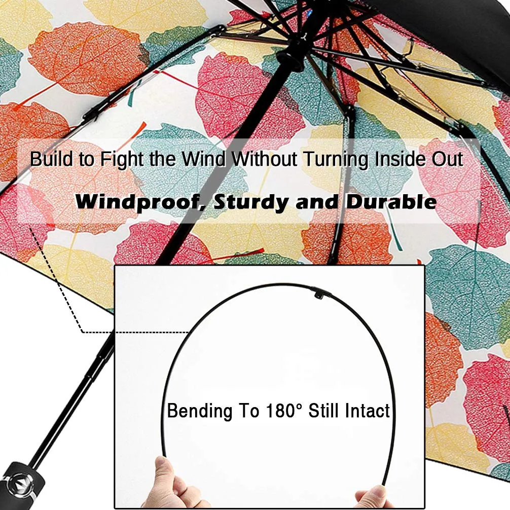 Factory Fast Ship Cheap Fullover Print Inside 46inch WINDPROOF Auto Open Close Reverse Folding Umbrella, detail 3