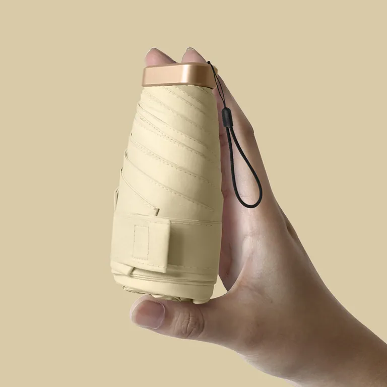 Travel Mini Umbrella Sun&Rain Lightweight Small and Compact Suit for Pocket، الصورة 1
