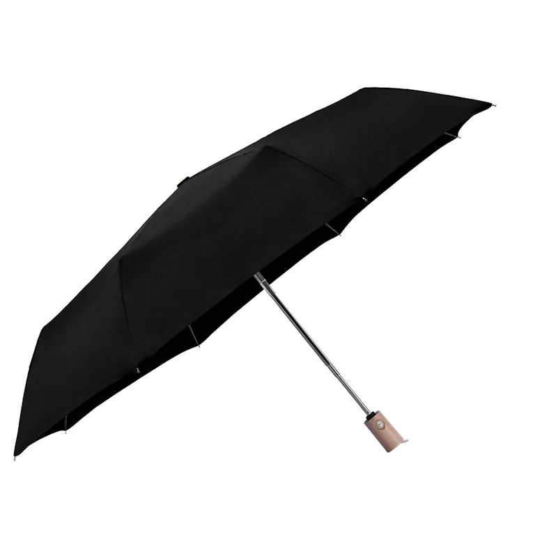 2020 Hot sale high quality custom pongee fabric 3fold umbrella promotional rain umbrella，第 1 张图片