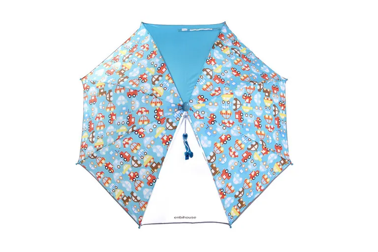Lotus Nordic Style Cute Owl Cartoon Reflective Sunshade Automatic Children's Umbrella in Rainy Day، صورة تفصيلية 2