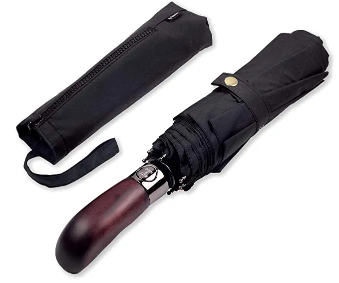 China manufacturer OEM wind resistant automatic Folding Umbrella, detail 1