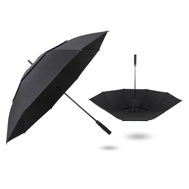750cm * 8k Double Layer Canopy Vent Windproof Fiberglass Frame Golf Umbrella, detail 9