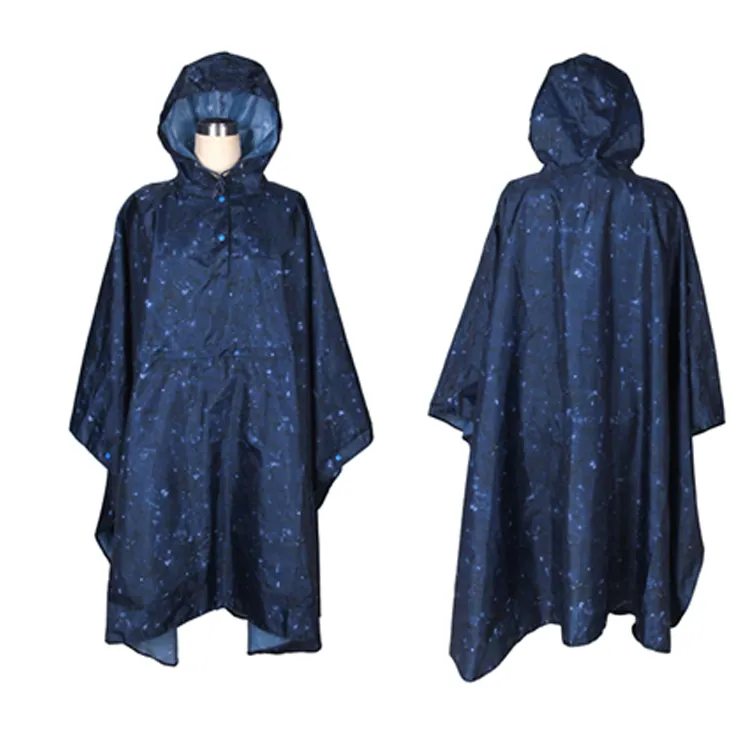Wholesale high quality new fashion Waterproof Outdoor Fashion Printing Full Body Light Raincoats Colorful Poncho, Detail 5