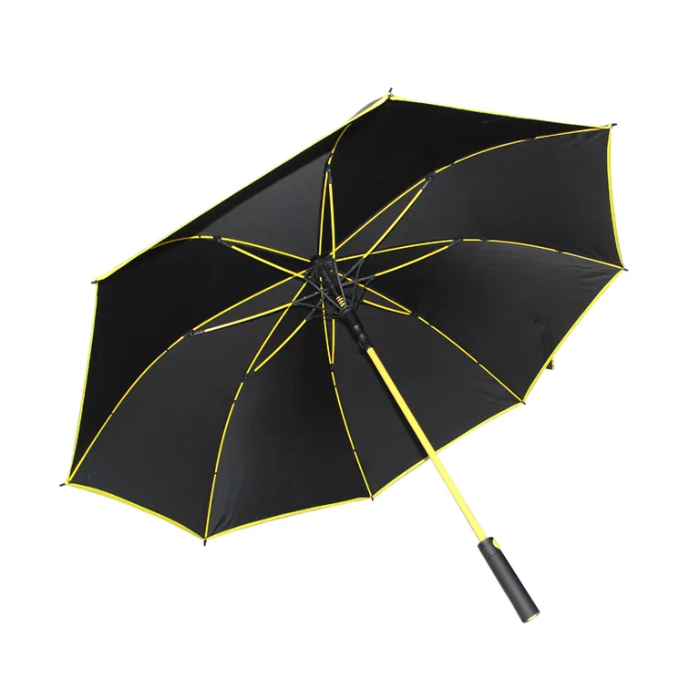 27inch Match Color Fiberglass Windproof frame golf umbrella china umbrella factory, image 1
