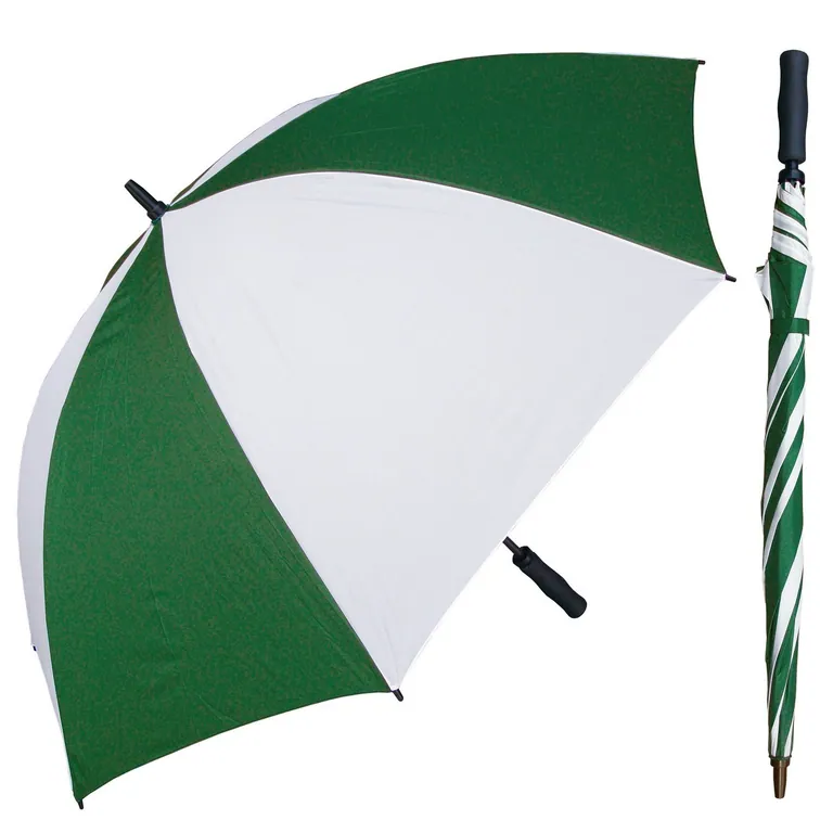30 inch manual open high quality windproof fiberglass EVA golf handle umbrella, image 1