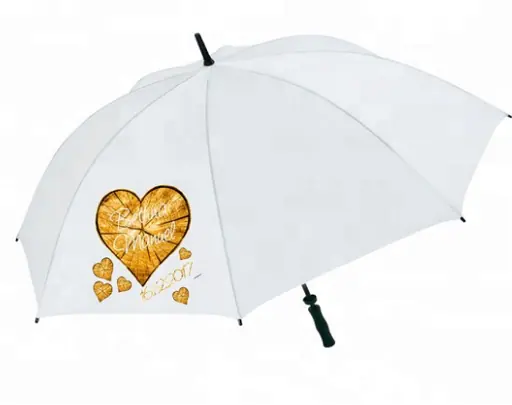 Manual Open Golf Straight Double Ribs Advertisement Umbrella Chinese factory, image 1
