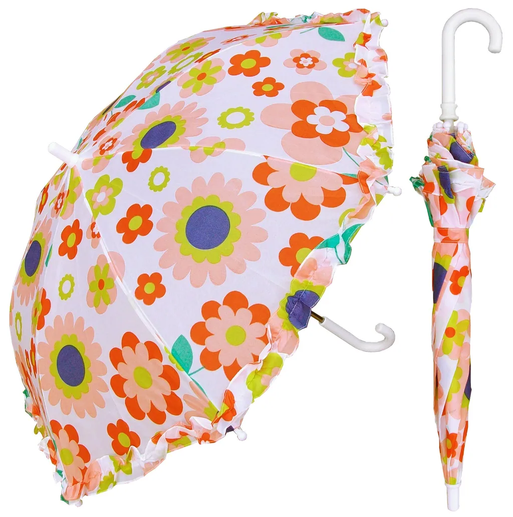 19-inch color printing creates an umbrella for children with Eadge flowers., detail 1