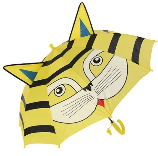 Creative Auto Open Cute Cartoon Animal Shape Long Handle Kids Umbrellas, detail 6