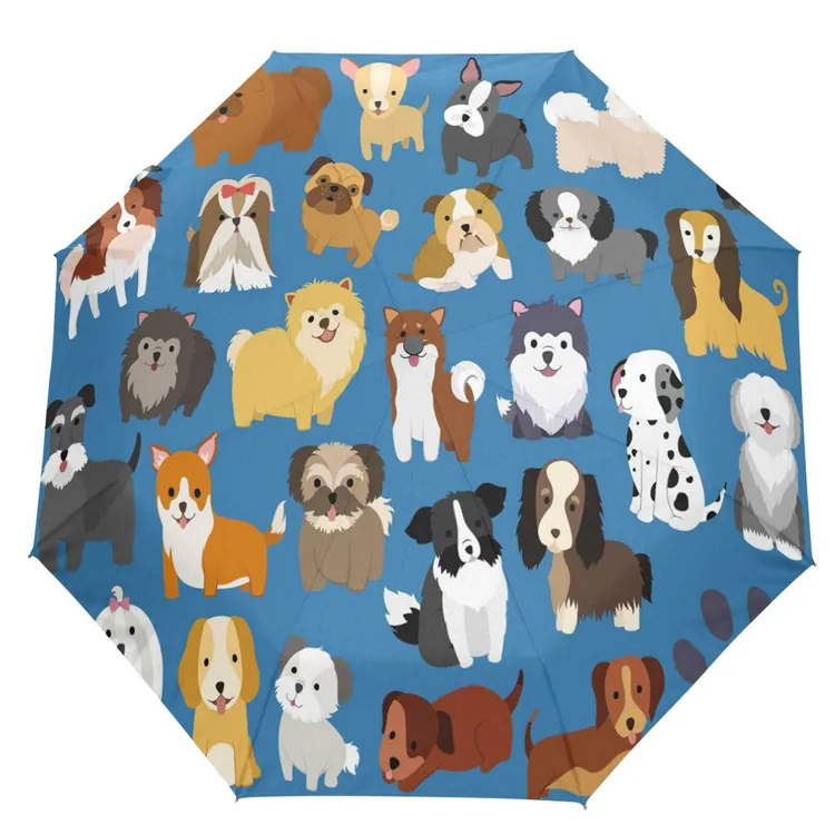 Cartoon customized mini colorful windpoof fold umbrella, detail 1