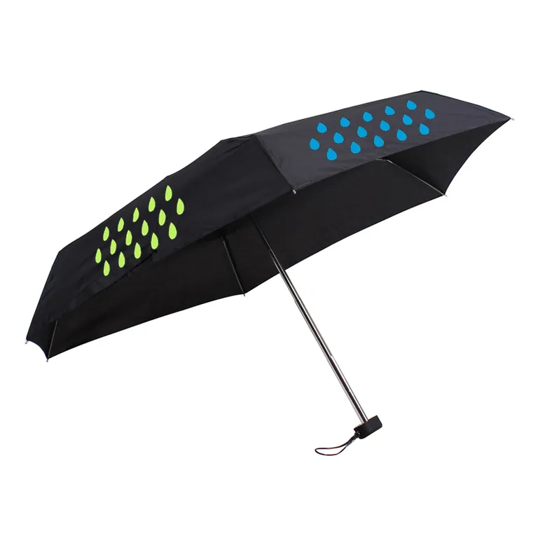 Promotional Items Color Change When Wet Lightweight Frame Manual 3 Fold Magic Umbrella, image 1