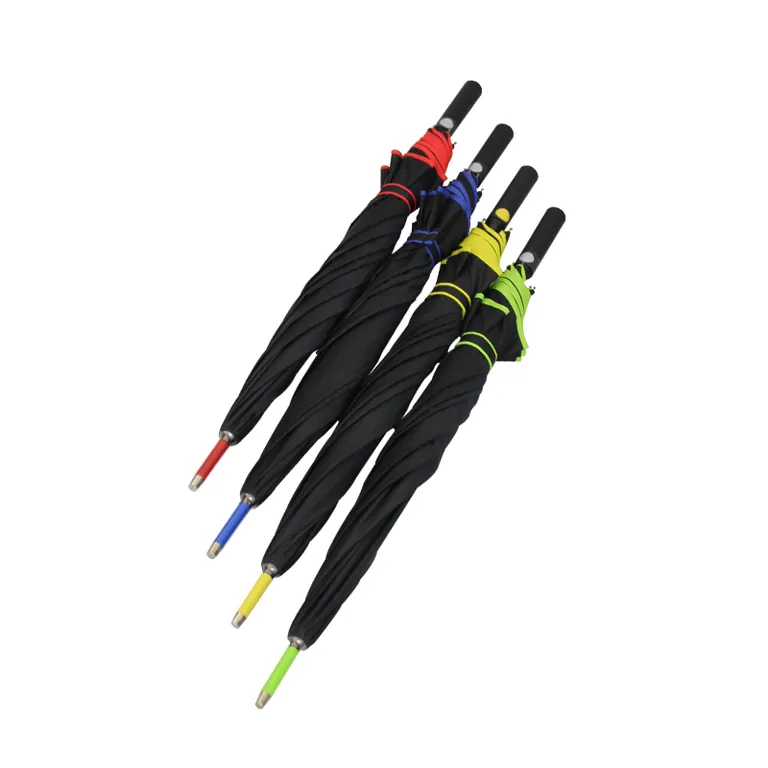 27inch Match Color Fiberglass Windproof frame golf umbrella china umbrella factory, detail 4