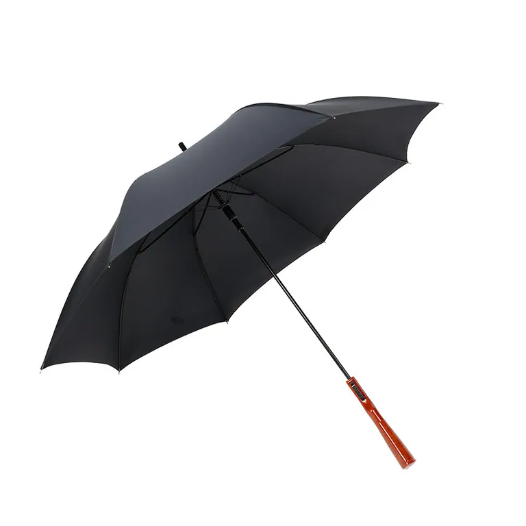 Lotuis Brand 23" Umbrella with Semi Open Leaf Gun Handle Umbrella Straight Pole for Wind Sun Rain Umbrella، صورة تفصيلية 6