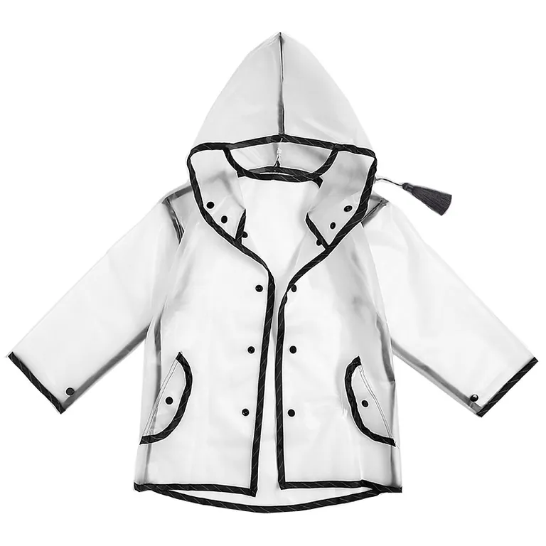 custom made waterproof TPU fabrics womens rain jacket,hiking handbag compostable yellow raincoat rain poncho，细节图 2