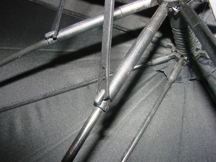 30"*8k Strong windproof high quality straight golf advertising umbrella, detail 4