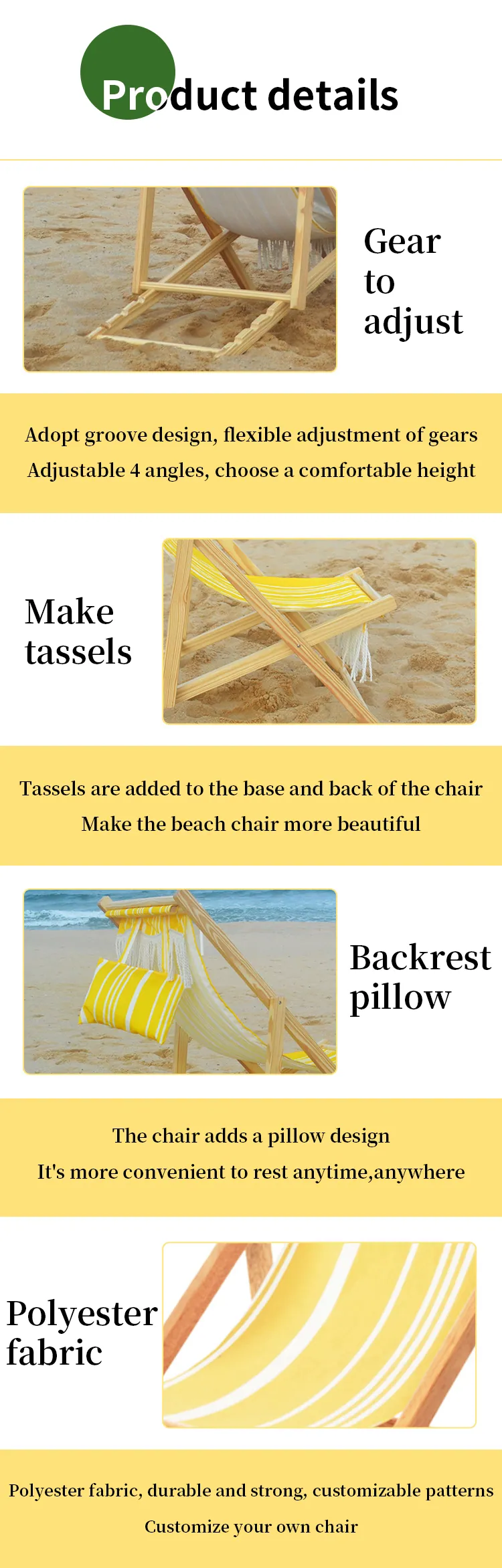 Folding Beach Camping Fish Chair، صورة تفصيلية 3