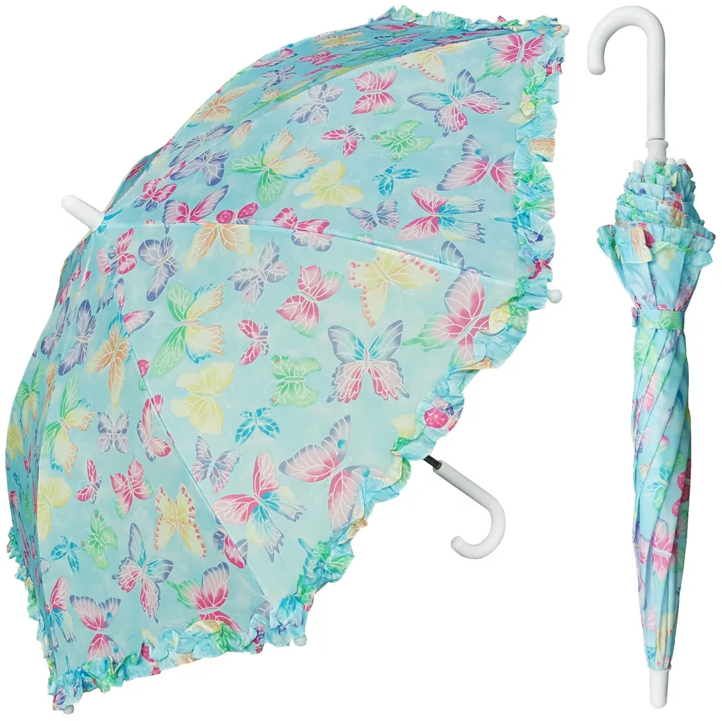 19-inch color printing creates an umbrella for children with Eadge flowers., detail 4