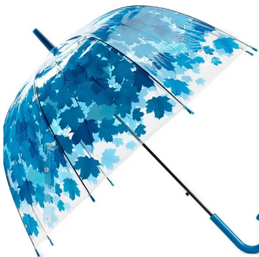 Cheap Price Promotion Gift Transparent Clear PVC Straight Umbrella Dome Shape Custom Printing Advertising Rain Umbrella, detail 4