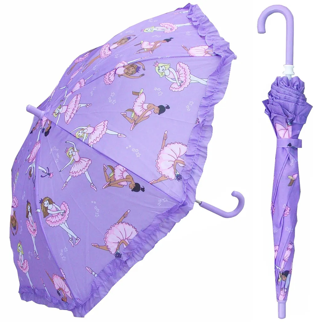 19-inch color printing creates an umbrella for children with Eadge flowers., detail 3