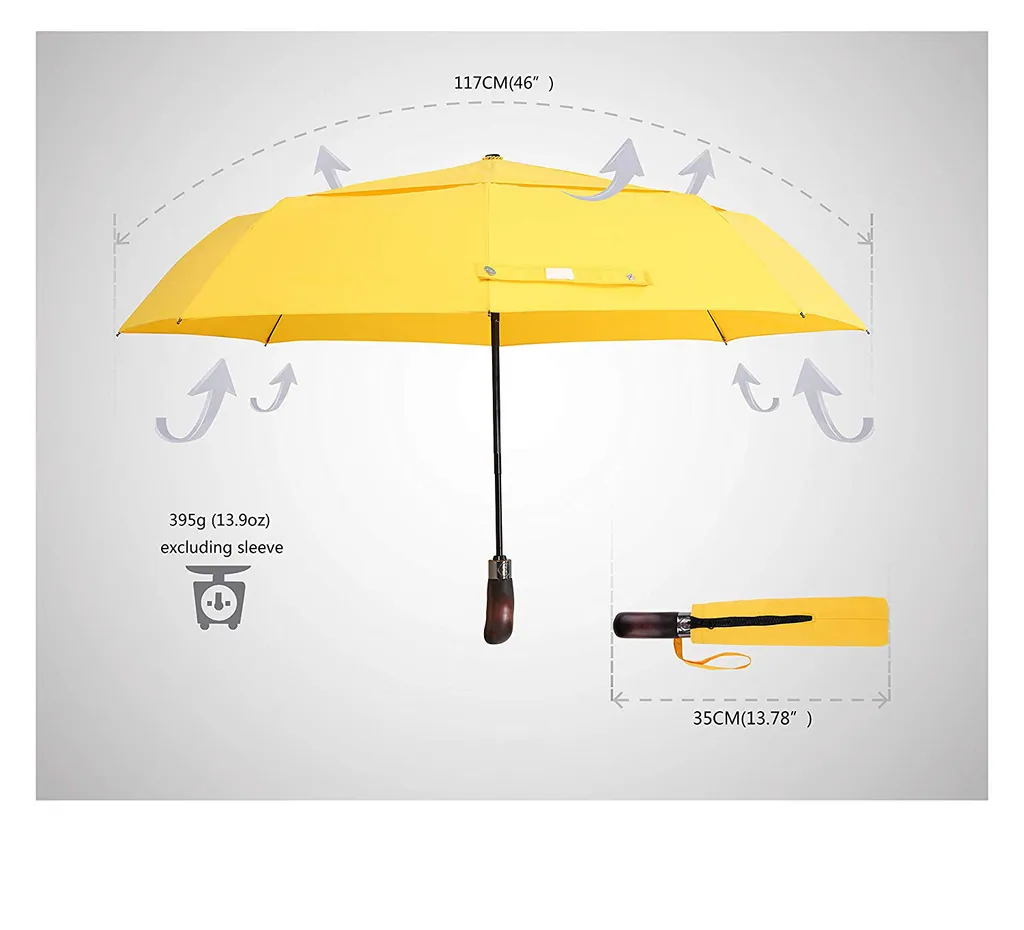 BSCI Shaoxing Supplier Foldable Umbrella Large Size Windproof 3 Folding Umbrella, detail 3