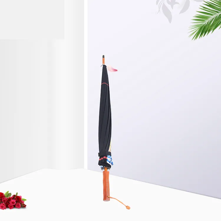 Personality Black and White Straight Umbrella for Cosplay Sakata Gintoki، صورة تفصيلية 3