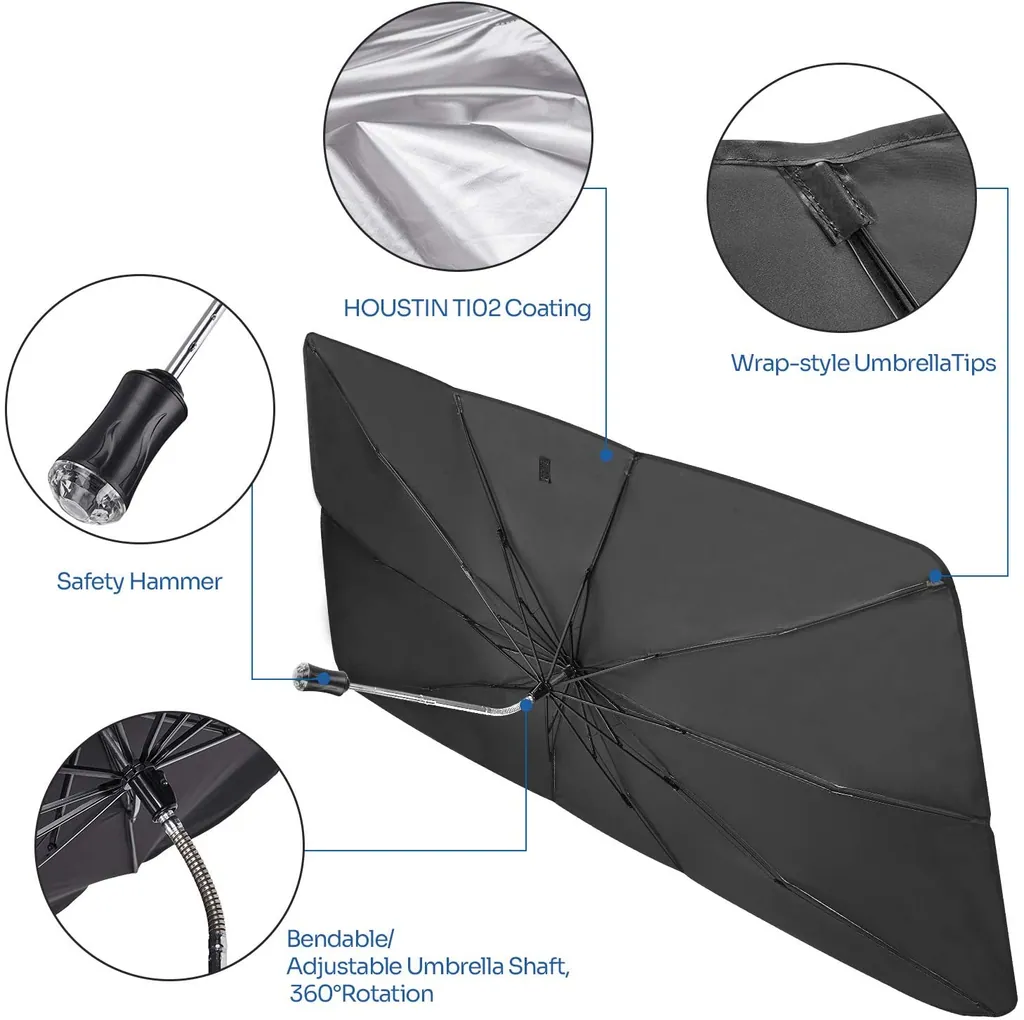 Customized Logo Design Car Sunshade، صورة تفصيلية 3