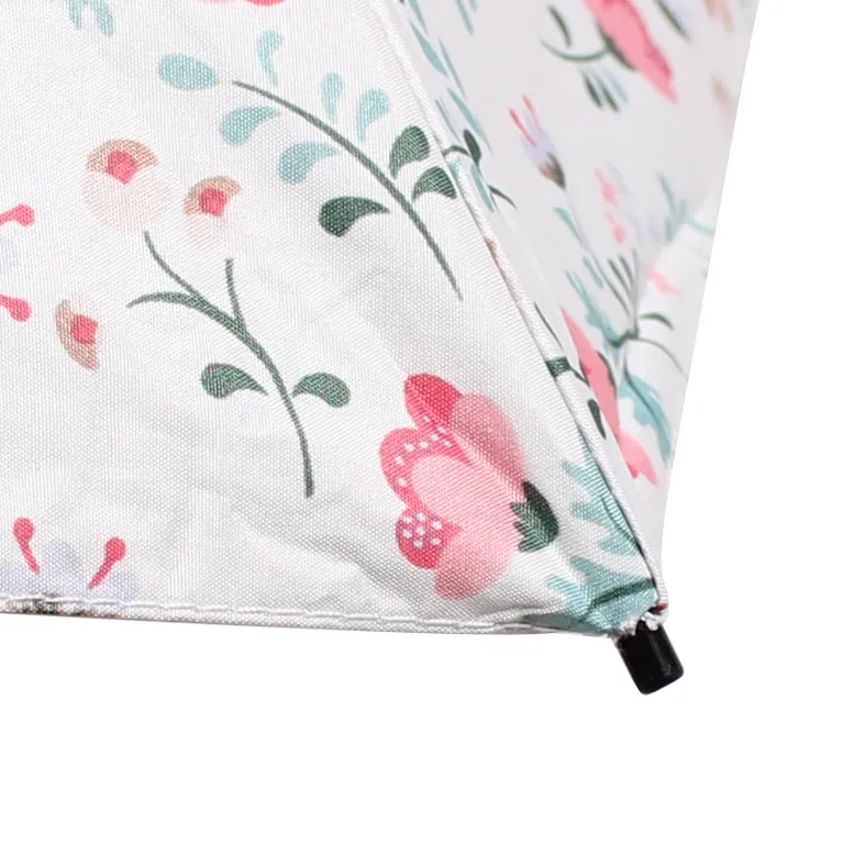 Gift Items for Ladies Sun Floral 5 folds Mini Umbrella with Bag, detail 4