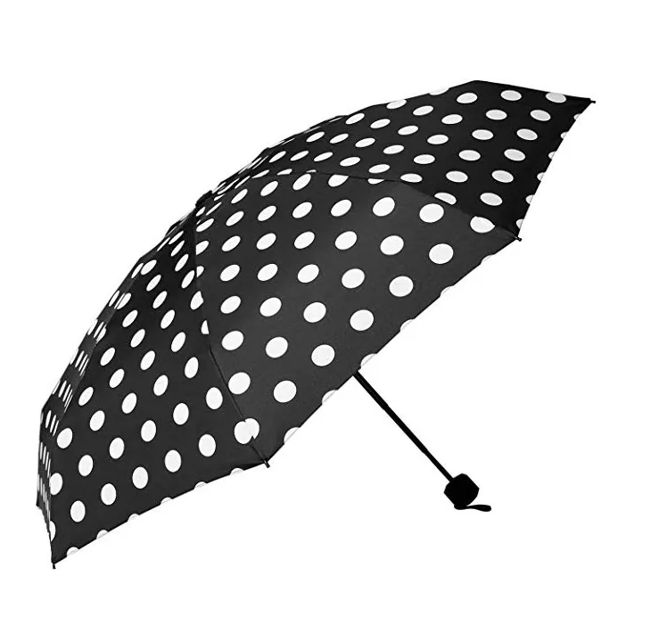 Sales on Amazon Compact Umbrella Quality Windproof Women Umbrella Lightweight 3 Folds Umbrella for Pocket, image 1