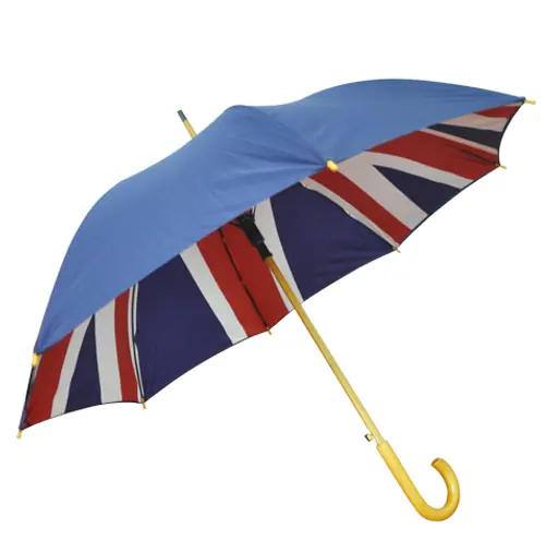 Advertisement wooden frame double layer promotion rainproof umbrella, image 1