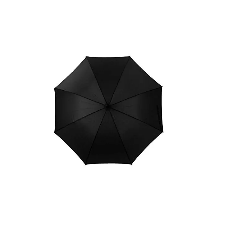 LotusUmbrella Auto Open 100% Polyester Straight Umbrella with Rubber Coated Plastic Handle, detail 2