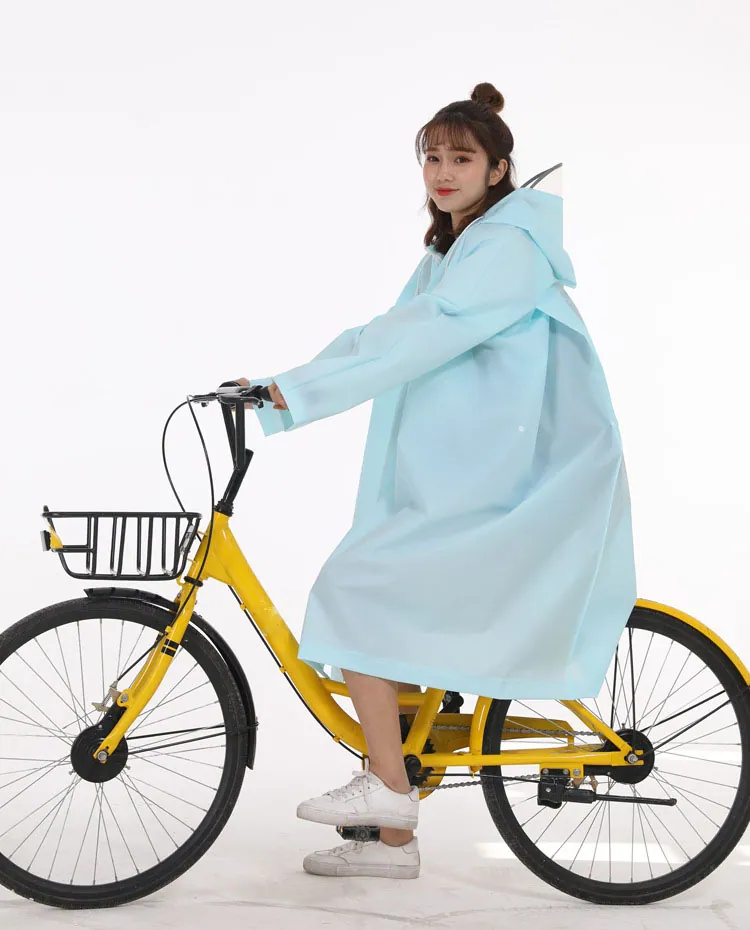 Outdoor Women's Waterproof Raincoat Lightweight Packable Rain Coat Poncho Hooded foldable raincoat motorcycle waterproof، صورة تفصيلية 3