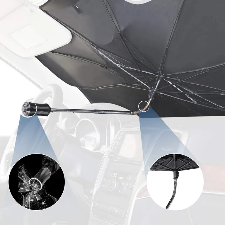Amazon Hot Selling Car Umbrella with Logo Pirnt, imagen 1