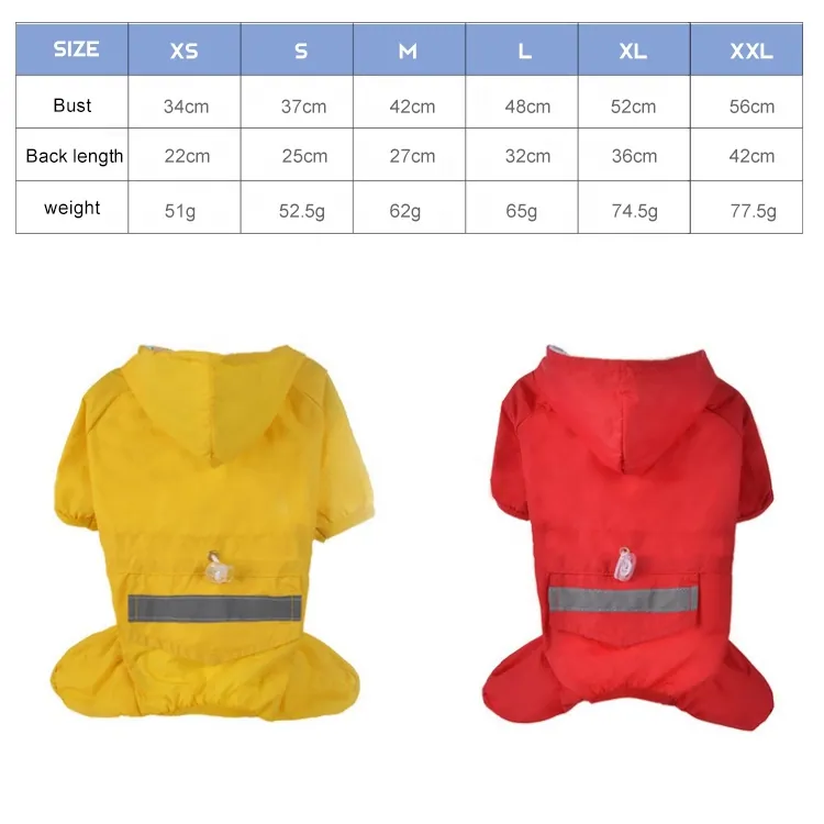 Wholesale Promotional cheap Quality quilted cat pet waterproof clothes dog rain coat,细节图 4