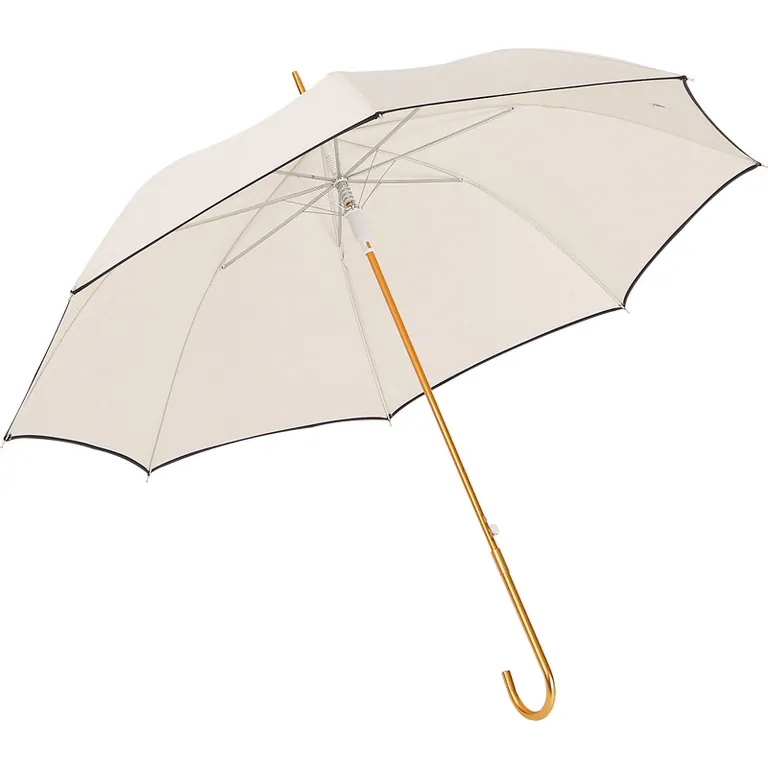 Lotus 2022 Solid Color Straight Lady Automatic Summer Umbrella，第 1 张图片