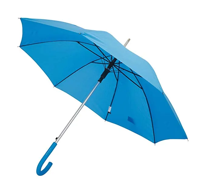 Customized Logo Printing Aluminum Shaft Auto Open Straight Umbrella, image 1