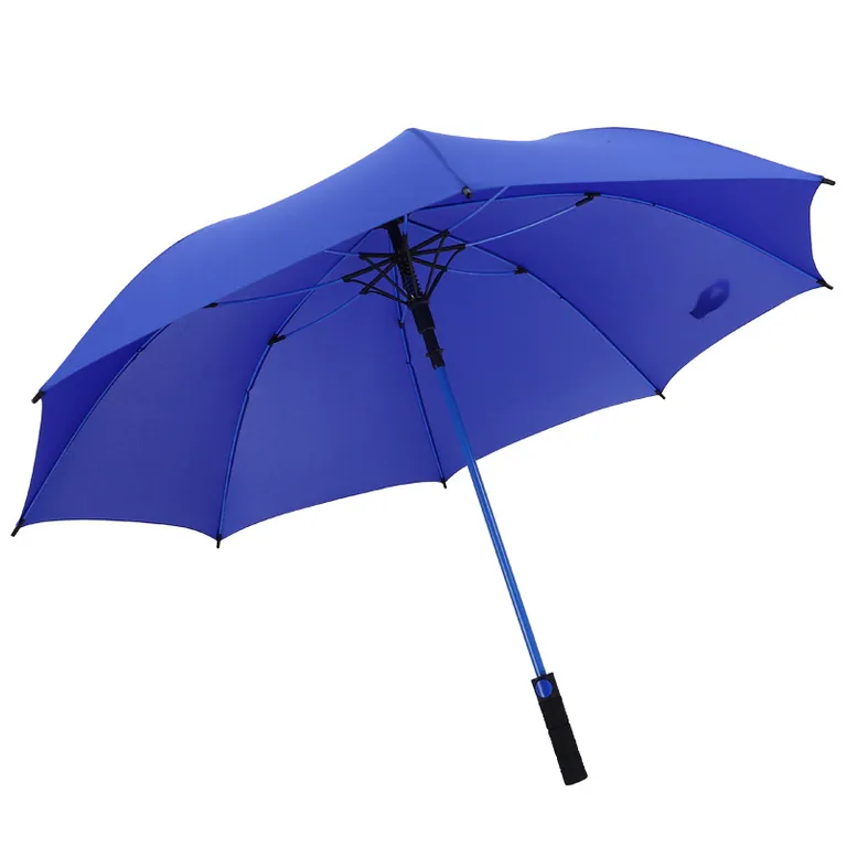 Wholesale Straight auto umbrella Logo Printed 8rib windproof straight umbrella blue، الصورة 1